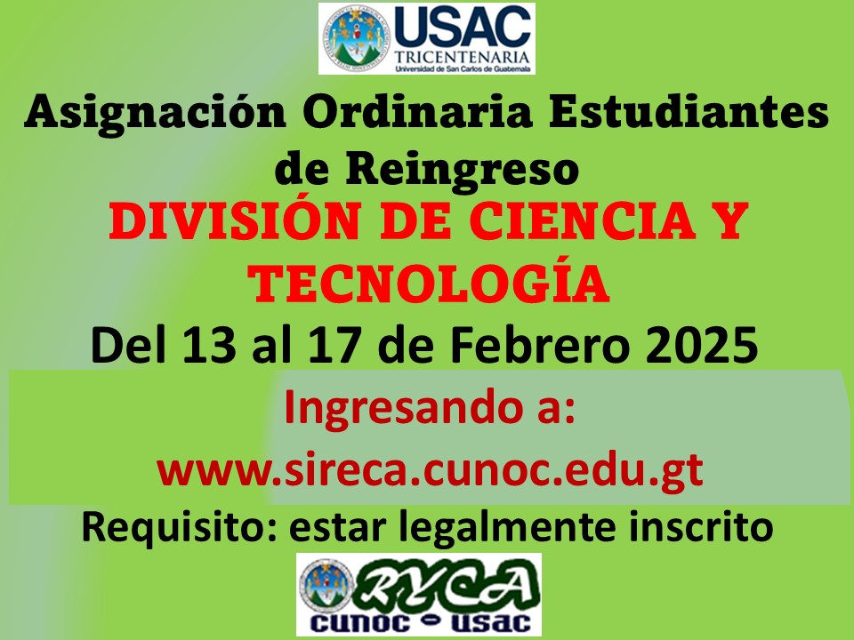 Asignación Ordinaria de Cursos Primer Semestre 2025