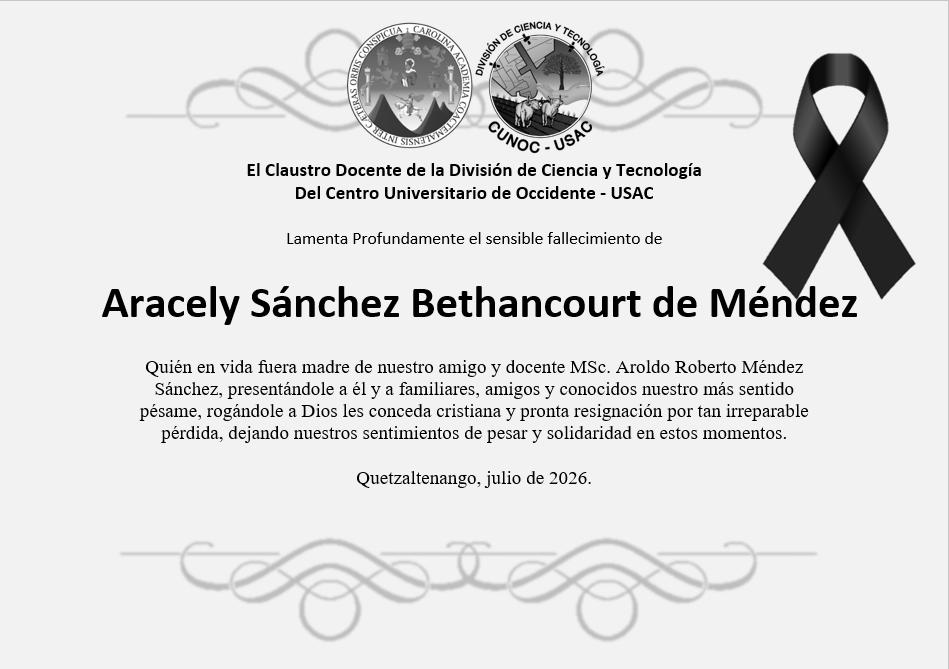 Esquela Aracely Sánchez de Méndez