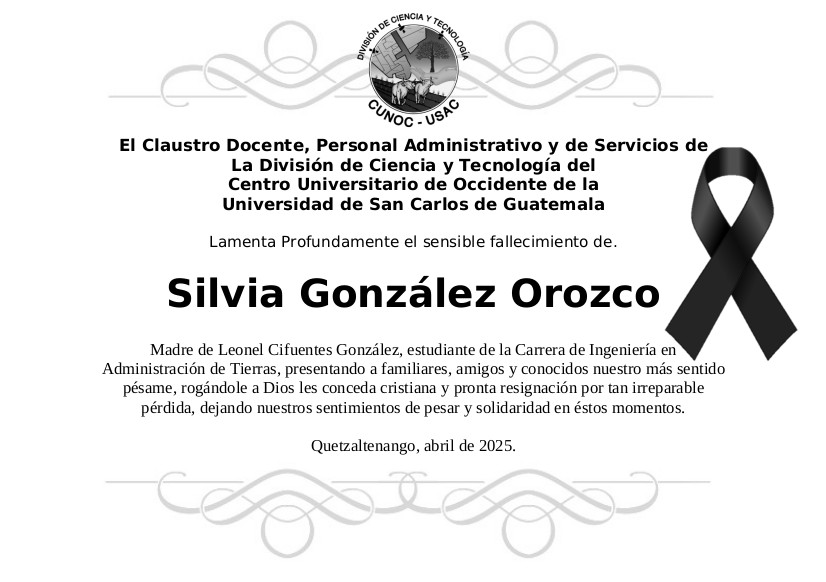 Esquela Silvia González